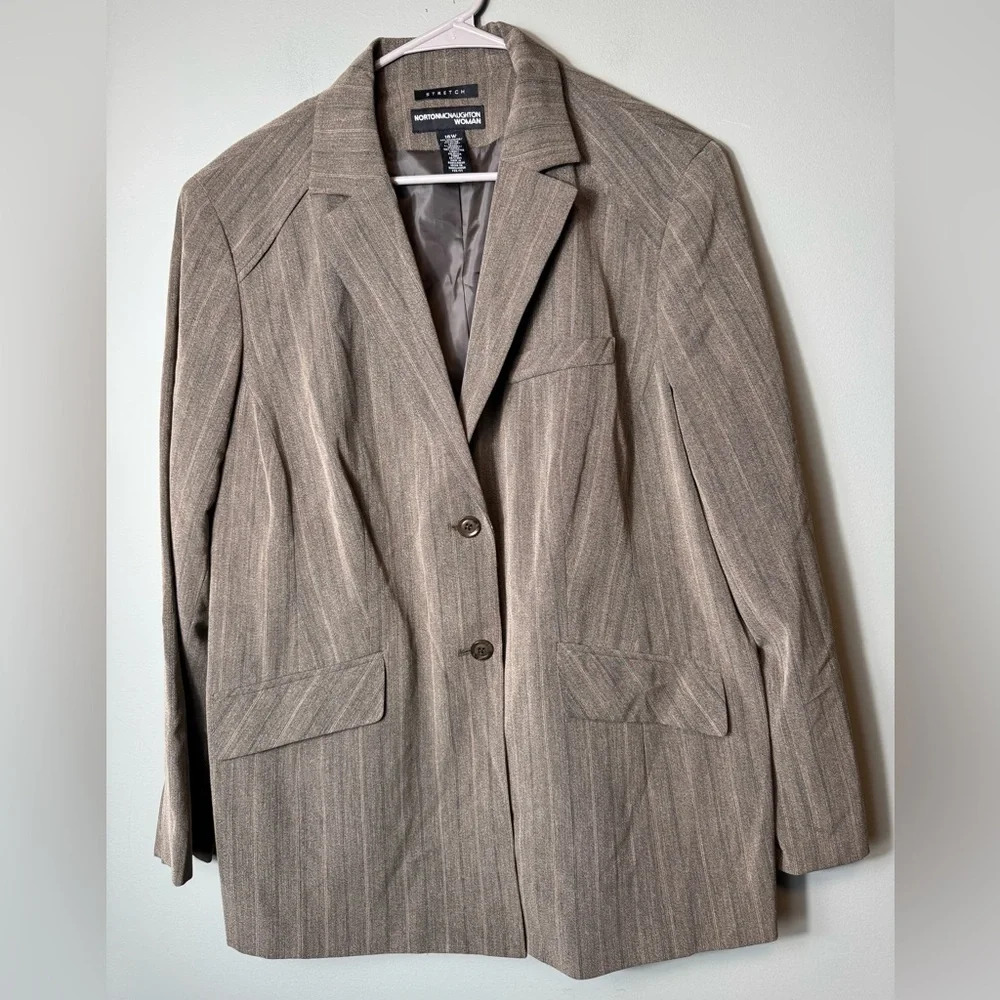 Norton McNaughton Women’s Olive Green Blazer Size 16W
